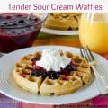 Tender Sour Cream Waffles labeled