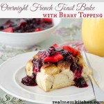 Overnight French Toast Bake with Berry Topping | realmomkitchen.com