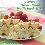 Curried Chicken Salad Waffle Sandwiches | realmomkitchen.com