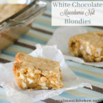 White Chocolate Macadamia Nut Blondies | realmomkitchen.com