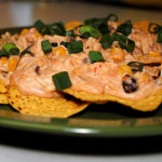 picture of crock pot creamy southwestern chicken nachos