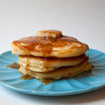 picture of stack of fluffy buttermilk pancakes