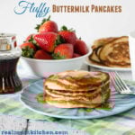 Fluffy Buttermilk Pancakes | realmomkitchen.com