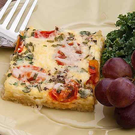 Tomato and Herb Quiche for a Crowd
