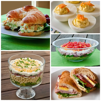 hard boiled egg collage