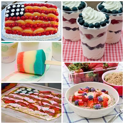 Red white and blue food recipes PEOPLE's 35 Best Red, White and Blue Recipes to Make for July 4th Our PEOPLE Food Test Kitchen created these red, white and blue swirl doughnuts that are so easy you’ll feel bad about all.