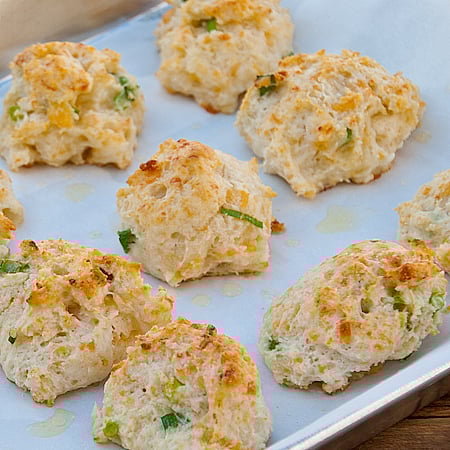 Cheddar, Garlic and Green Onion Biscuits