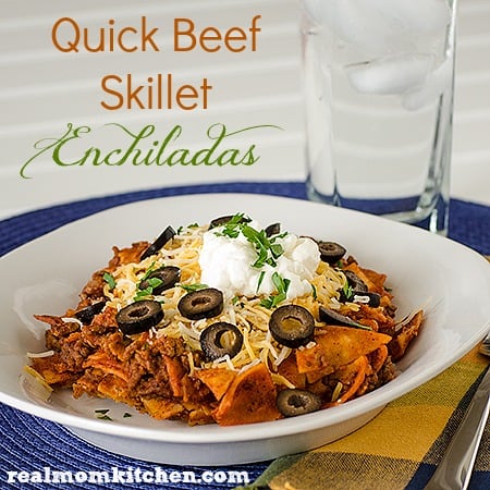 Quick Beef Skillet Enchiladas