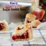 Easy Cherry Pie Sugar Cookie Bars | realmomkitchen.com