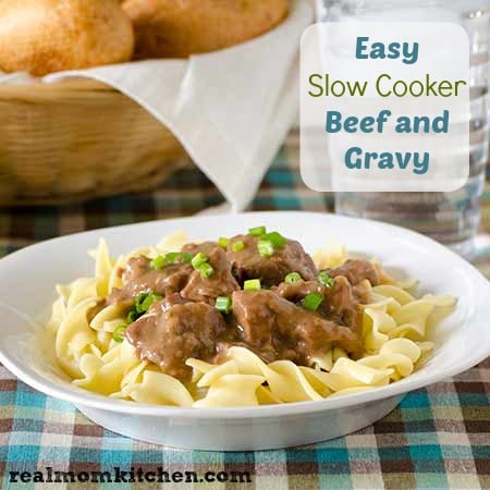 Easy Slow Cooker Beef and Gravy