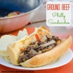 Ground Beef Philly Sandwiches | realmomkitchen.com