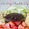 No Drip Chocolate Dip labeled