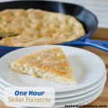 One Hour Skillet Foccacia | realmomkitchen.com