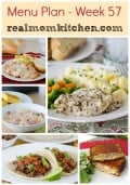 menu plan week 57