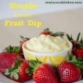 Simple Lemon Fruit Dip | realmomkitchen.com