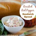 Roasted Red Pepper Sandwich Spread | realmomkitchen.com