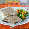 Crock Pot Cubed Steak and Gravy | realmomkitchen.com