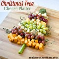 Christmas Tree Cheese Platter labeled