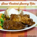 Slow Cooked Savory Ribs | realmomkitchen.com