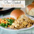 Slow Cooked Chicken and Stuffing | realmomkitchen.com