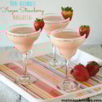 Non-Alcoholic Frozen Strawberry Margaritas | realmomkitchen.com