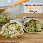 Apple Almond Chicken Salad Wrap | realmomkitchen.com