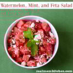 Watermelon Mint and Feta Salad | realmomkitchen.com