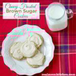 Chewy Frosted Brown Sugar Cookies | realmomkitchen.com