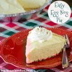 Easy Egg Nog Pie | realmomkitchen.com