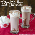 Black Bottom Hot Chocolate with Marshmallow Whipped Cream | realmomkitchen.com