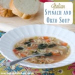 Italian Spinach and Orzo Soup | realmomkitchen.com