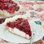 Raspberry Cream Pie | realmomkitchen.com