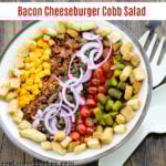 Bacon Cheeseburger Cobb Salad | realmomkitchen.com