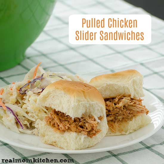 Pulled Chicken Slider Sandwiches and a Slow Cooked Super Bowl 