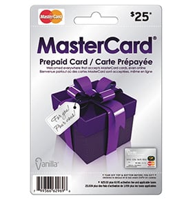 Vanilla Visa $25 Prepaid Gift Card