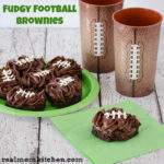 Fudgy Football Brownies | realmomkitchen.com