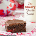 Easy Cherry Chocolate Brownies | realmomkitchen.com