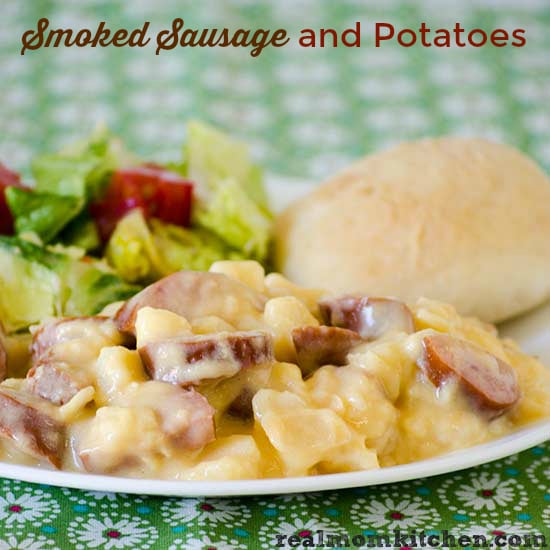 Smoked Sausage and Potatoes - Real Mom Kitchen - Crock Pot