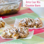 Apple Cake MIx Cookie Bars | realmomkitchen.com