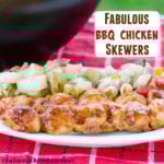 Fabulous BBQ Chicken Skewers | realmomkitchen.com