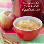 Homemade Crock Pot Applesauce | realmomkitchen.com