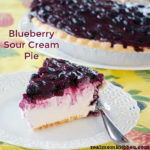 Blueberry Sour Cream Pie | realmomkitchen.com