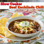 Slow Cooker Beef Enchilada Chili | realmomkitchen.com