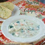 One Pot White Chicken Lasagna Soup | realmomkitchen.com