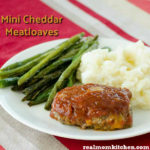 Mini Cheddar Meatloaves | realmomkitchen.com