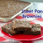 Sheet Pan Brownies | realmomkitchen.com